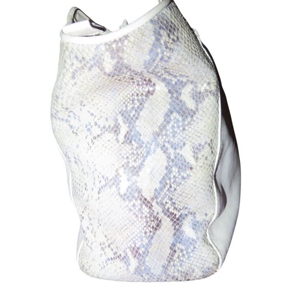 Coach 2014 Taylor Ivory Mixed Exotic Python Leather Alexis Shoulder Tote Bag - Picture 4 of 13